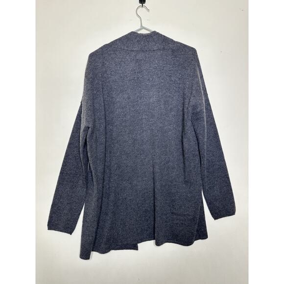 State Cashmere NEW Open Cardigan Gray Woman’s Medium 100% Cashmere Long Drape - Picture 8 of 8